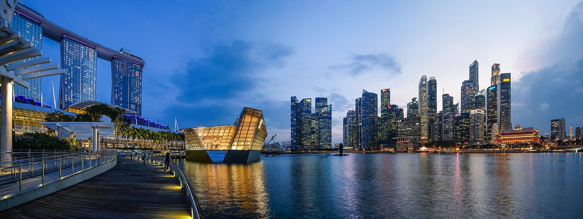 Singapore Marina Bay Dusk 2018-02-27