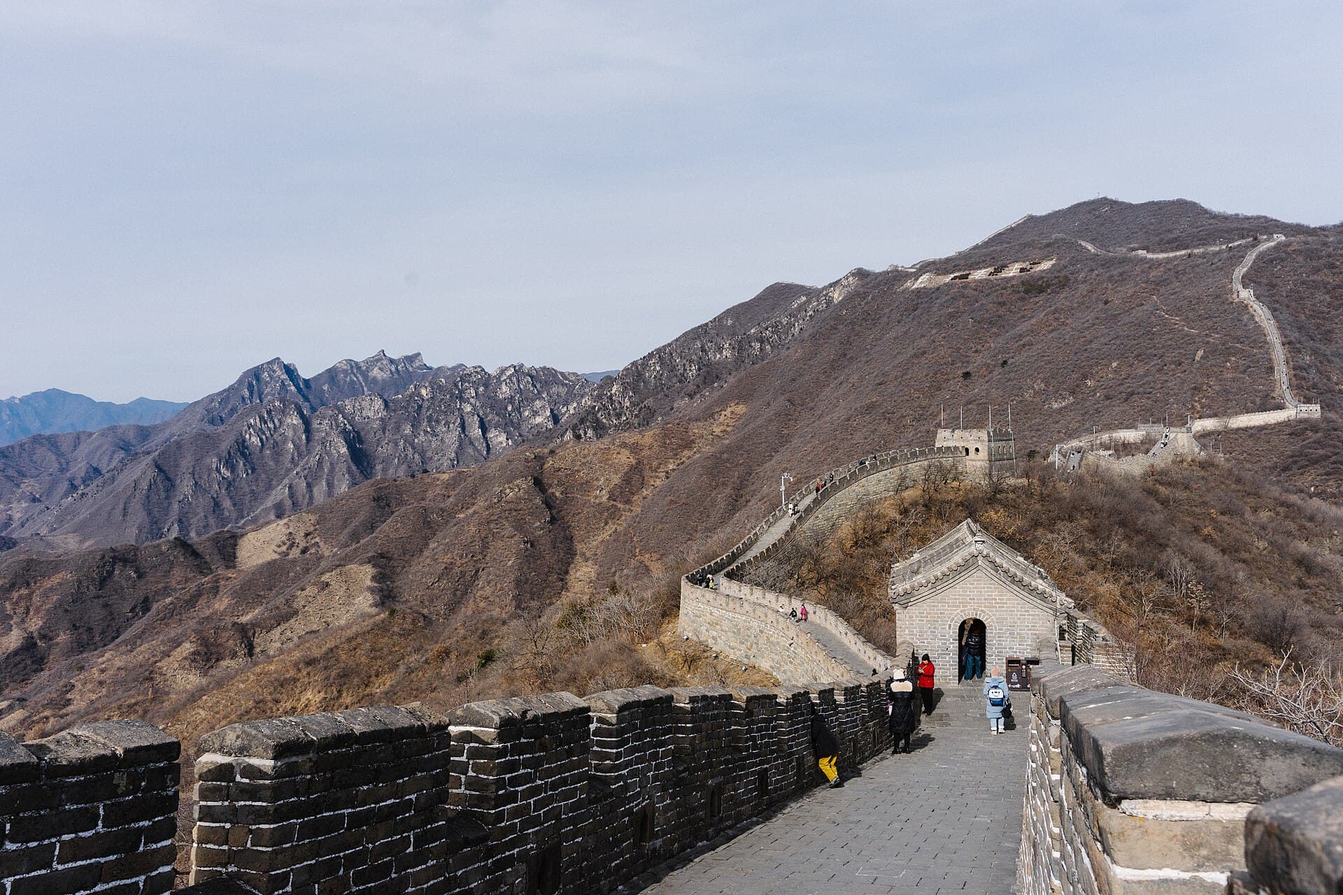 The Mutianyu section of the Great Wall of China