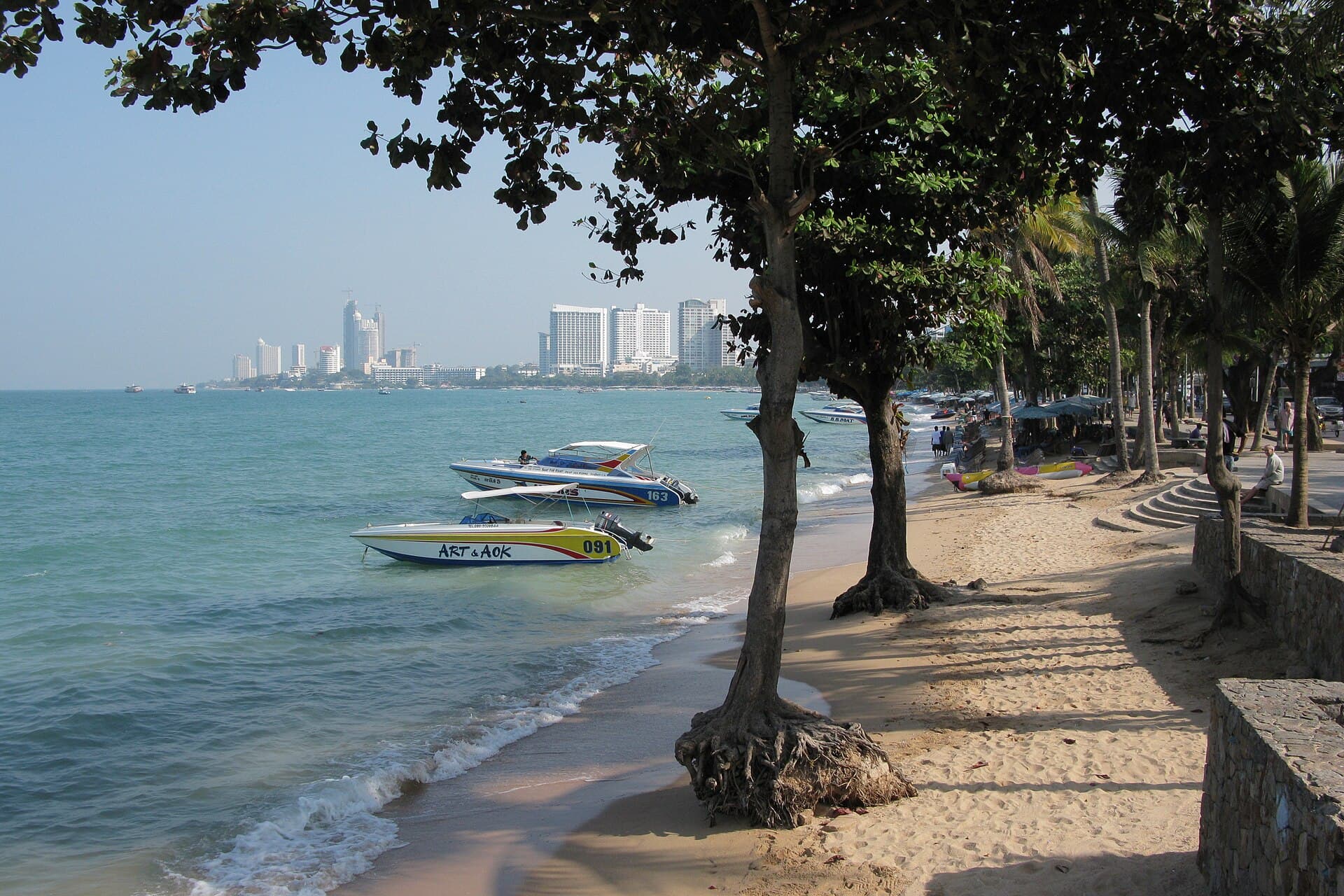 Pattaya Beach, Trees, Thailand