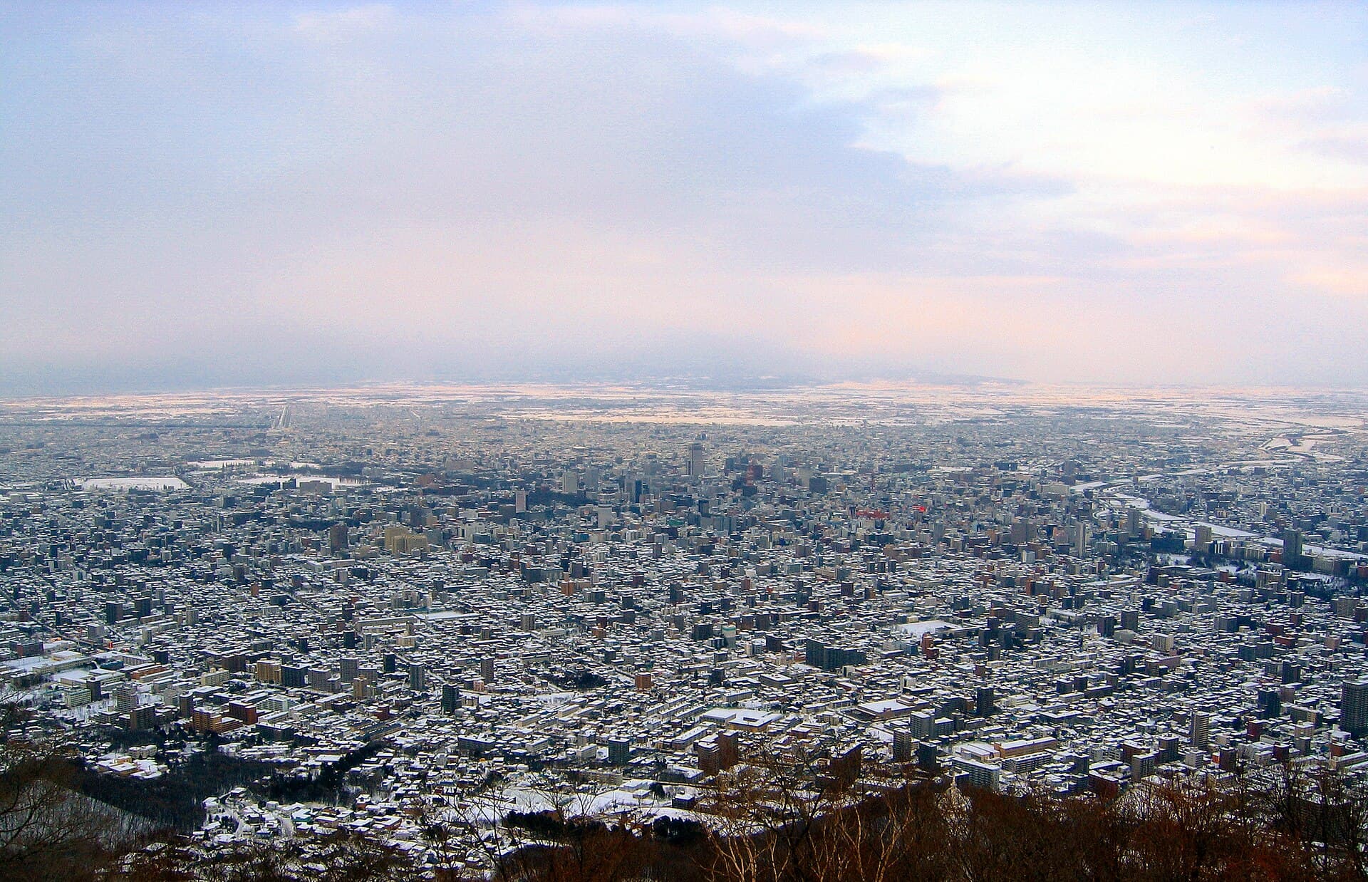 Sapporo city winter